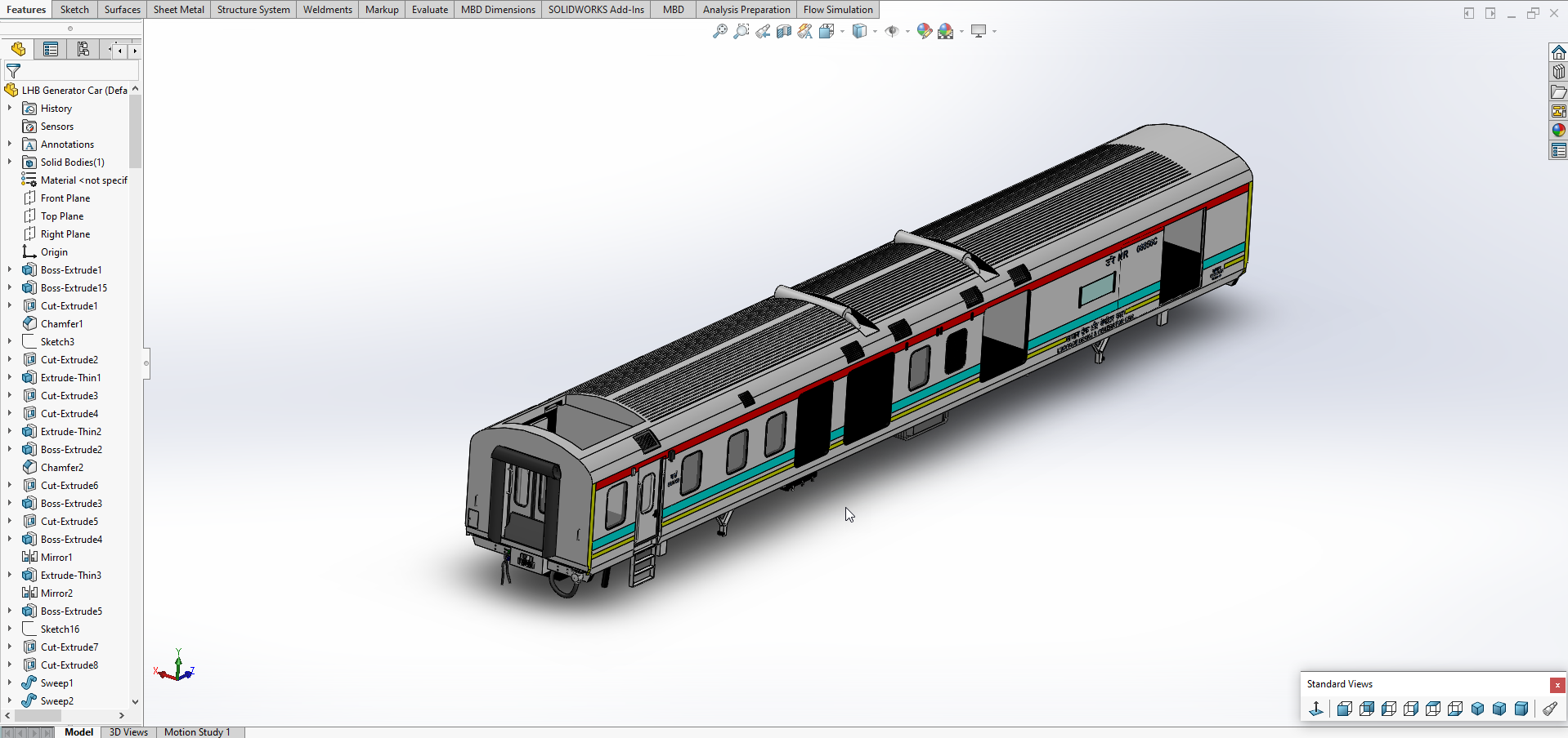 双层和发电机车列车